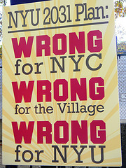 NYU 2031 Rally Sign