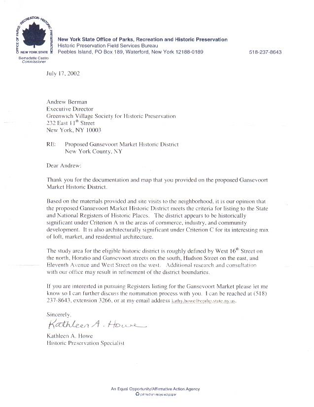 Eligibility Letter