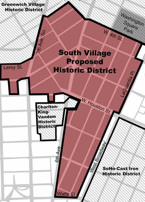 Map of South Village Study Area