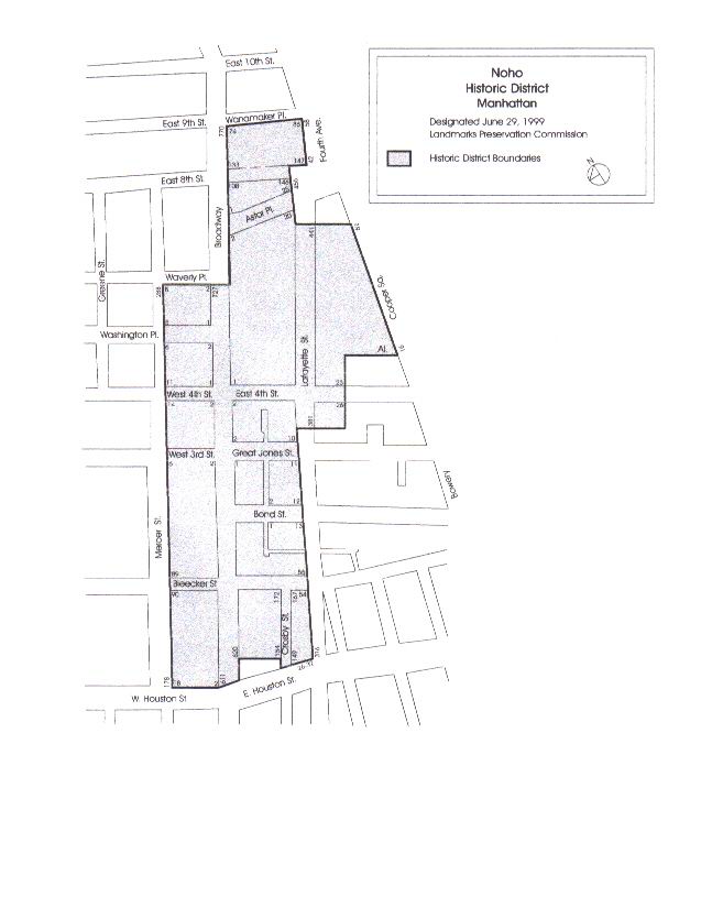 Noho Historic District Map